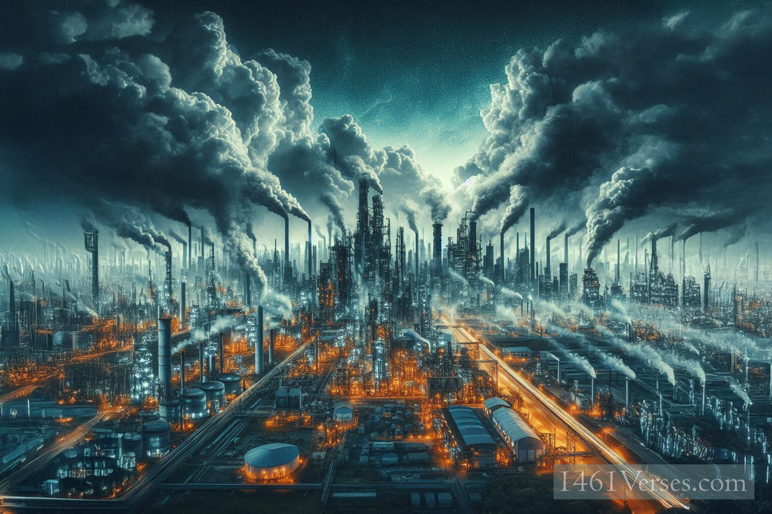 Image representing factories with unregulated pollution