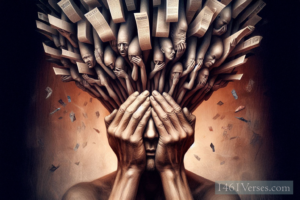 Person confused by all the deception